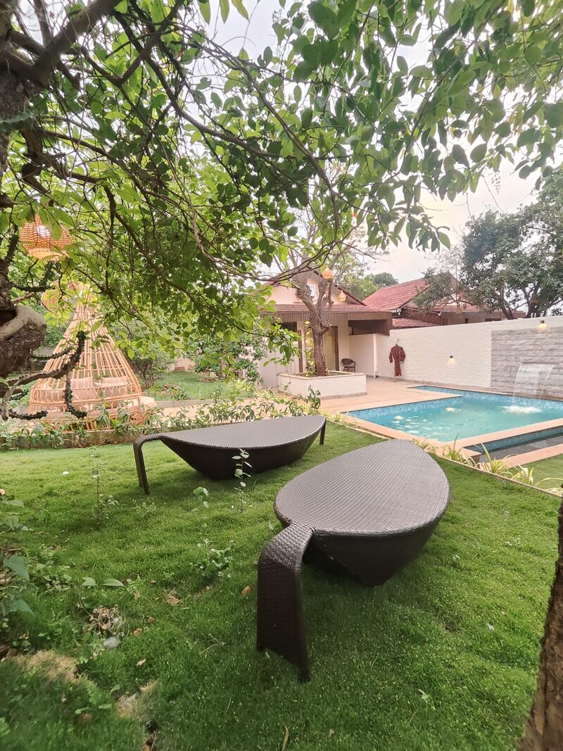 The Lunar Pool, private plunge pool suite at Seven Seeds Countryside, Mulshi (photo 4)